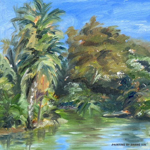 Clase de sketching: Parc de la Ciutadella con pintura al óleo- clase de sábado mañana